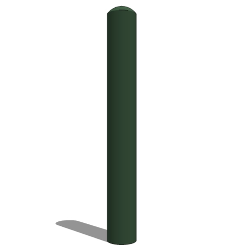 CAD Drawings BIM Models Reliance Foundry Co. Ltd. R-7181 Bolt Down Bollard